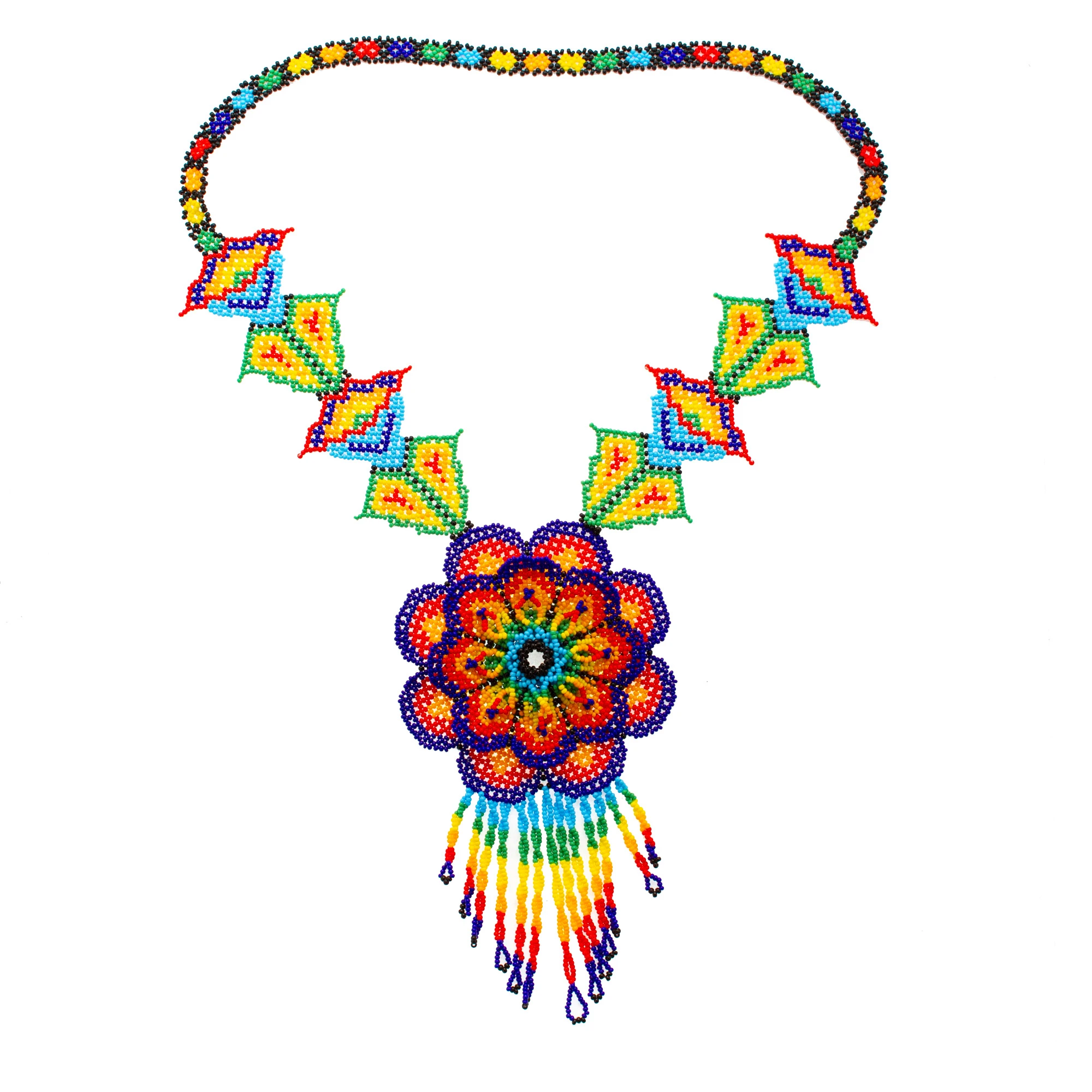 Radiance Beaded Flower Necklace - Image 3