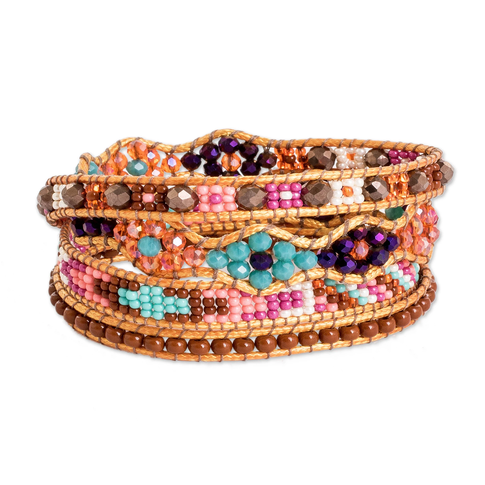 Bohemian Blossom Wrap Bracelet - Image 3